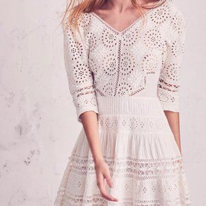 LOVESHACKFANCY Paige cut out mini dress